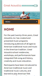 Mobile Screenshot of greatacoustics.org